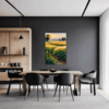 Sunset Golden Wheat Field Dining Room Demo