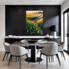 Sunset Golden Wheat Field Dining Room Demo