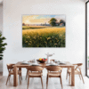 Sunset Golden Wheat Field Dining Room Demo
