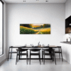 Sunset Golden Wheat Field Dining Room Demo