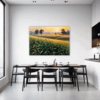Sunset Golden Wheat Field Dining Room Demo