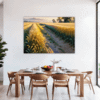 Sunset Golden Wheat Field Dining Room Demo
