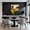 Sunset Golden Wheat Field Dining Room Demo