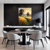 Sunset Golden Wheat Field Dining Room Demo