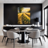 Sunset Golden Wheat Field Dining Room Demo