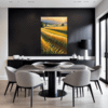 Sunset Golden Wheat Field Dining Room Demo