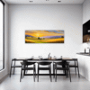 Sunset Golden Wheat Field Dining Room Demo