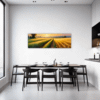 Sunset Golden Wheat Field Dining Room Demo