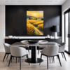 Sunset Golden Wheat Field Dining Room Demo