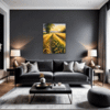 Sunset Golden Wheat Field Living Room Demo