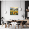Sunset Sunflower Fields Dining Room Demo