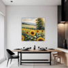 Sunset Sunflower Fields Dining Room Demo