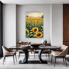 Sunset Sunflower Fields Dining Room Demo