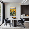 Sunset Sunflower Fields Dining Room Demo