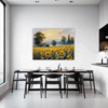 Sunset Sunflower Fields Dining Room Demo
