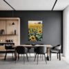 Sunset Sunflower Fields Dining Room Demo