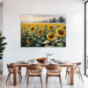 Sunset Sunflower Fields Dining Room Demo