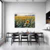 Sunset Sunflower Fields Dining Room Demo