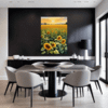 Sunset Sunflower Fields Dining Room Demo