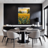 Sunset Sunflower Fields Dining Room Demo