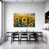 Sunset Sunflower Fields Dining Room Demo