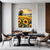 Sunset Sunflower Fields Dining Room Demo