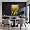 Sunset Sunflower Fields Dining Room Demo