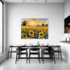 Sunset Sunflower Fields Dining Room Demo