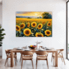 Sunset Sunflower Fields Dining Room Demo