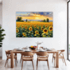 Sunset Sunflower Fields Dining Room Demo