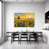 Sunset Sunflower Fields Dining Room Demo