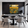 Sunset Sunflower Fields Dining Room Demo