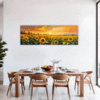 Sunset Sunflower Fields Dining Room Demo