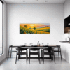 Sunset Sunflower Fields Dining Room Demo