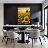 Sunset Sunflower Fields Dining Room Demo
