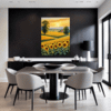 Sunset Sunflower Fields Dining Room Demo