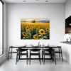 Sunset Sunflower Fields Dining Room Demo