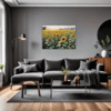 Sunset Sunflower Fields Living Room Demo