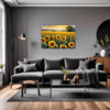 Sunset Sunflower Fields Living Room Demo