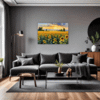 Sunset Sunflower Fields Living Room Demo