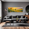 Sunset Sunflower Fields Living Room Demo