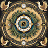 Black and White Surreal Human Eye with Zodiac Mandala Art Print