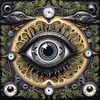 Black and White Surreal Human Eye with Zodiac Mandala Art Print
