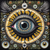Black and White Surreal Human Eye with Zodiac Mandala Art Print