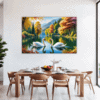 Swan Lake Village Scene Dining Room Demo