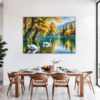 Swan Lake Village Scene Dining Room Demo
