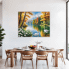 Swan Lake Village Scene Dining Room Demo