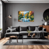 Swan Lake Village Scene Living Room Demo
