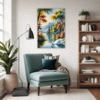Swan Lake Village Scene Living Room Demo