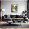 Swan Lake Village Scene Living Room Demo